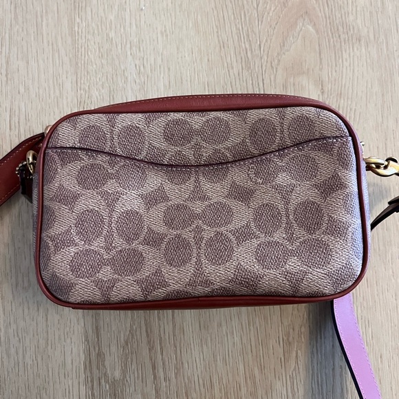 Coach Willow Camera Crossbody In Coated Canvas Signature Tan - Picture 10 of 11